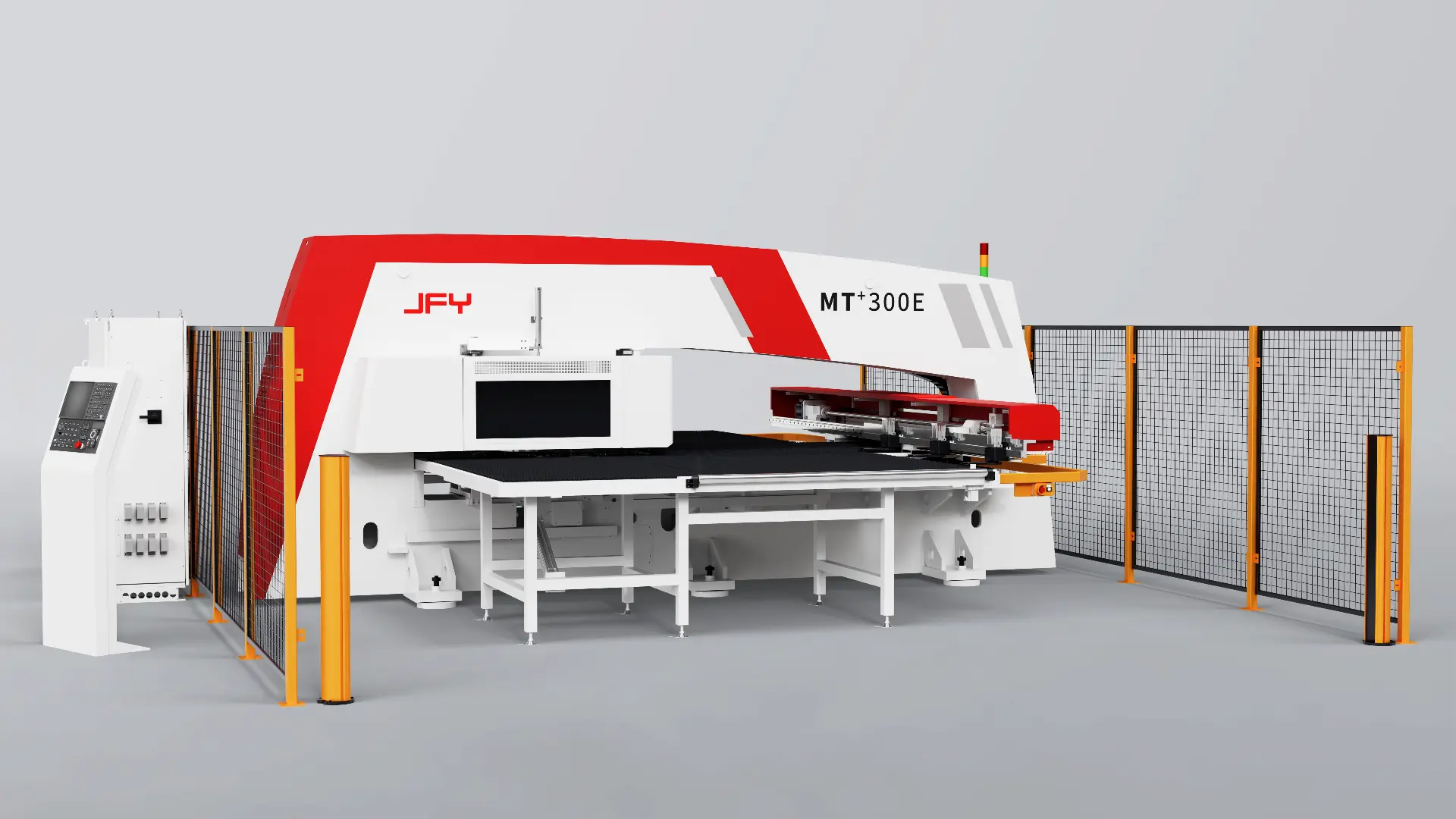 JFY Revolverstanzmaschine MT+ 300E Seitenansicht